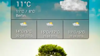 Capture d'écran de Cute Weather Widget 3