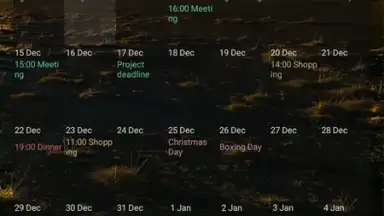 Capture d'écran de Touch Calendar Free 1