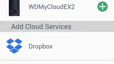 Capture d'écran de WD My Cloud 4
