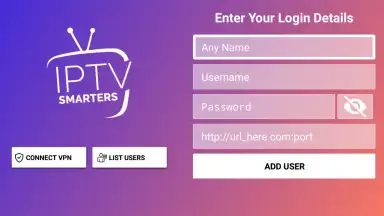 Capture d'écran de IPTV Smarters Pro 5