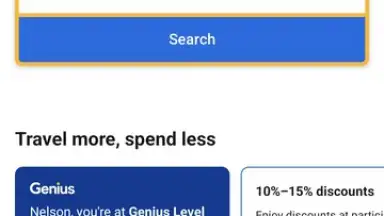 Capture d'écran de Booking.com 1