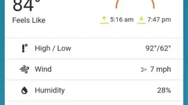 Capture d'écran de VIP Weather 8