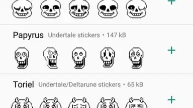 Capture d'écran de Undertale & Deltarune Stickers for WhatsApp 1