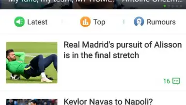 Capture d'écran de All Football - News & Scores 8