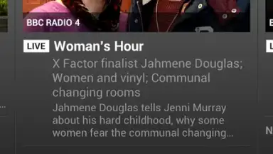 Capture d'écran de BBC iPlayer Radio 20