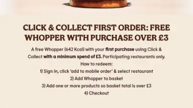 Capture d'écran de Burger King App: Food & Drink 15