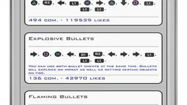 Capture d'écran de GTA 5 Cheats Codes 4
