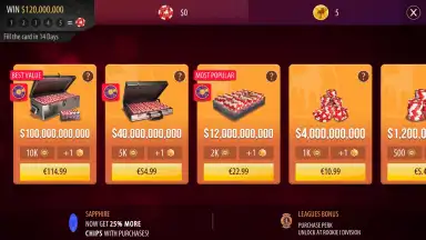 Capture d'écran de Zynga Poker 9