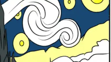 Capture d'écran de Vincent van Gogh Coloring Book 13