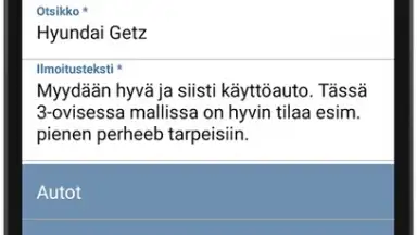Capture d'écran de Tori.fi 7