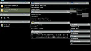Capture d'écran de VirtualBox Manager 1