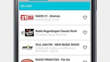 Capture d'écran de radioplayer 2