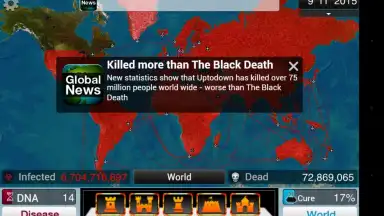 Capture d'écran de Plague Inc 1
