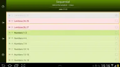 Capture d'écran de Bible Reading Schedule 7