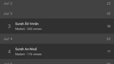Capture d'écran de Quran Android 1