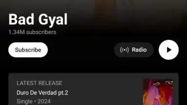 Capture d'écran de YouTube Music 1