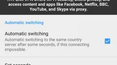 Capture d'écran de HYPERX VPN 4