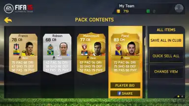 Capture d'écran de FIFA 15 Ultimate Team 7