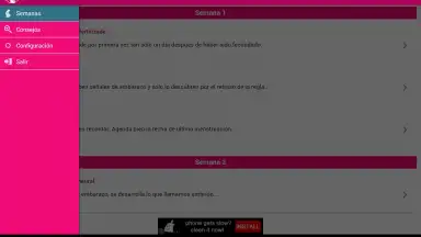 Capture d'écran de Semanas Embarazo 9