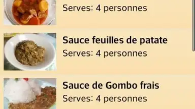 Capture d'écran de Recettes Africaines 3