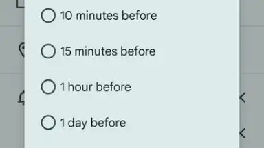 Capture d'écran de Google Calendar 5