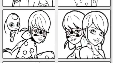 Capture d'écran de Coloring Ladybug & Blackcat 5
