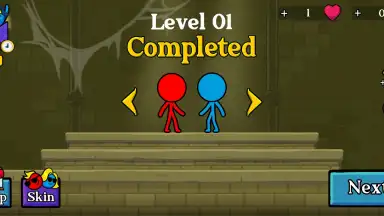 Capture d'écran de Red and Blue Stickman 7