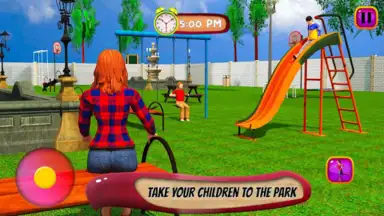 Capture d'écran de Virtual Mother Life Simulator - Baby Care Games 3D 7