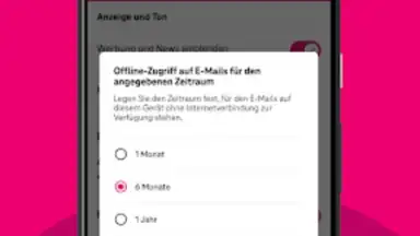 Capture d'écran de Telekom Mail 2