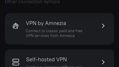 Capture d'écran de Amnezia VPN 10