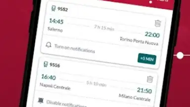 Capture d'écran de Trenitalia 3