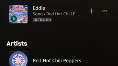 Capture d'écran de Amazon Music 9