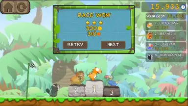 Capture d'écran de Dino Rush Race 3