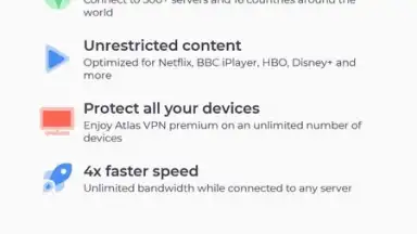 Capture d'écran de Atlas VPN 6