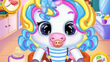 Capture d'écran de Newborn unicorn care game 4