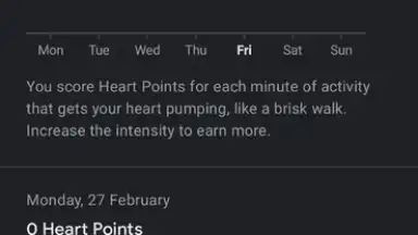 Capture d'écran de Google Fit 8
