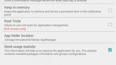Capture d'écran de Glextor AppManager 4