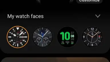 Capture d'écran de Galaxy Wearable (Samsung Gear) 4