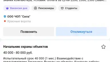 Capture d'écran de Rabota.ru 1