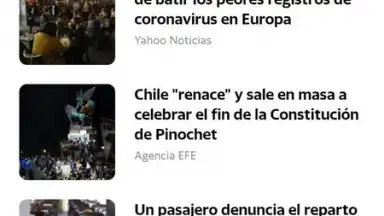 Capture d'écran de Yahoo Lite 1