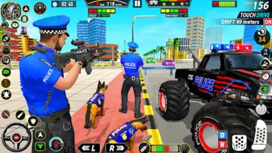 Capture d'écran de Police Monster Truck Car Games 8