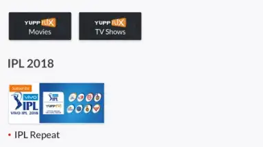 Capture d'écran de YuppTV LiveTV, Live Cricket 6