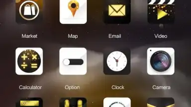 Capture d'écran de Gold Rush GOLauncher EX Theme 3