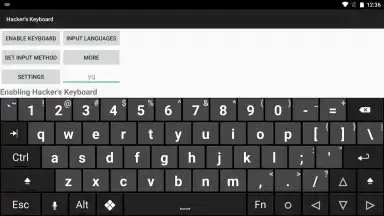 Capture d'écran de Hacker's Keyboard 4
