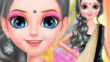 Capture d'écran de Indian Gopi Doll Makeover- Indian Bridal Fashion 1