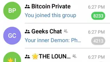 Capture d'écran de Via Messenger - Unofficial Telegram App 9
