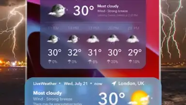 Capture d'écran de Live Weather Widget & Radar 9