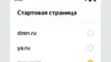 Capture d'écran de Yandex Start 9