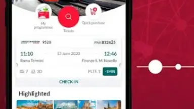 Capture d'écran de Trenitalia 1