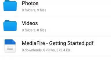 Capture d'écran de MediaFire 12